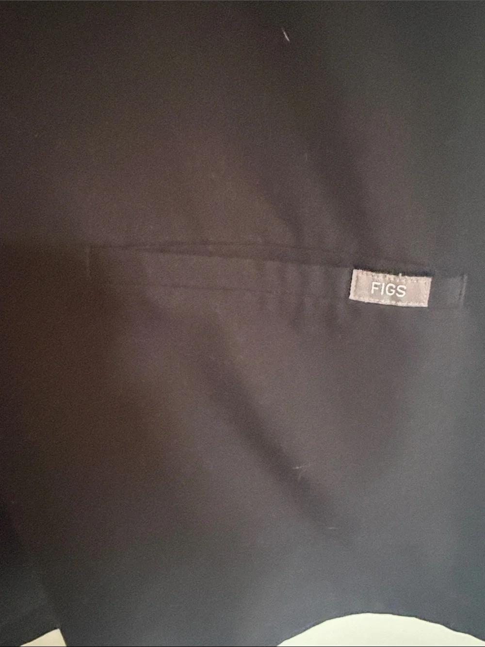 FIGS Black V-Neck Technical Collection Medical Scrub Top Large - Picture 3 of 6